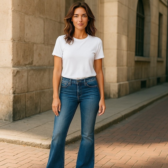 Rock & Republic Womens “Kasandra” Size 6 M Bootcut Dark Wash Low Rise Denim Jean - Picture 1 of 15